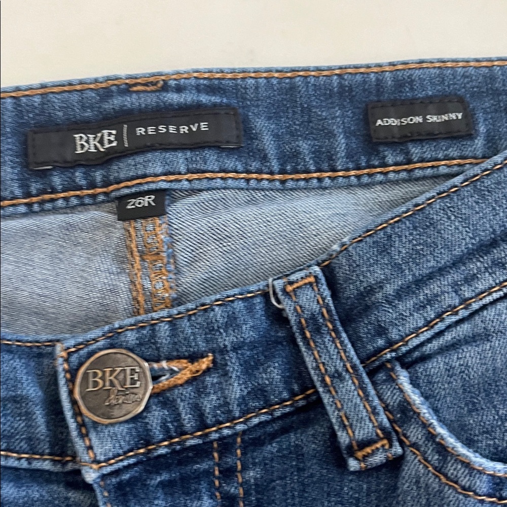 BKE Reserve Jeans Size 28 R Blue Addison Skinny - Picture 5 of 16